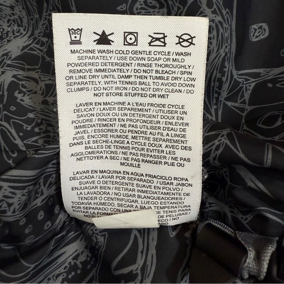 Jordan Hooded Black Puffer Jacket Grey Duck Down Coat - Picture 9 of 10